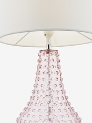 Dar Lighting Pink Glass Kristina Table Lamp - Image 6 of 6