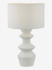 Dar Lighting Matt White Bidelia Table Lamp - Image 2 of 5