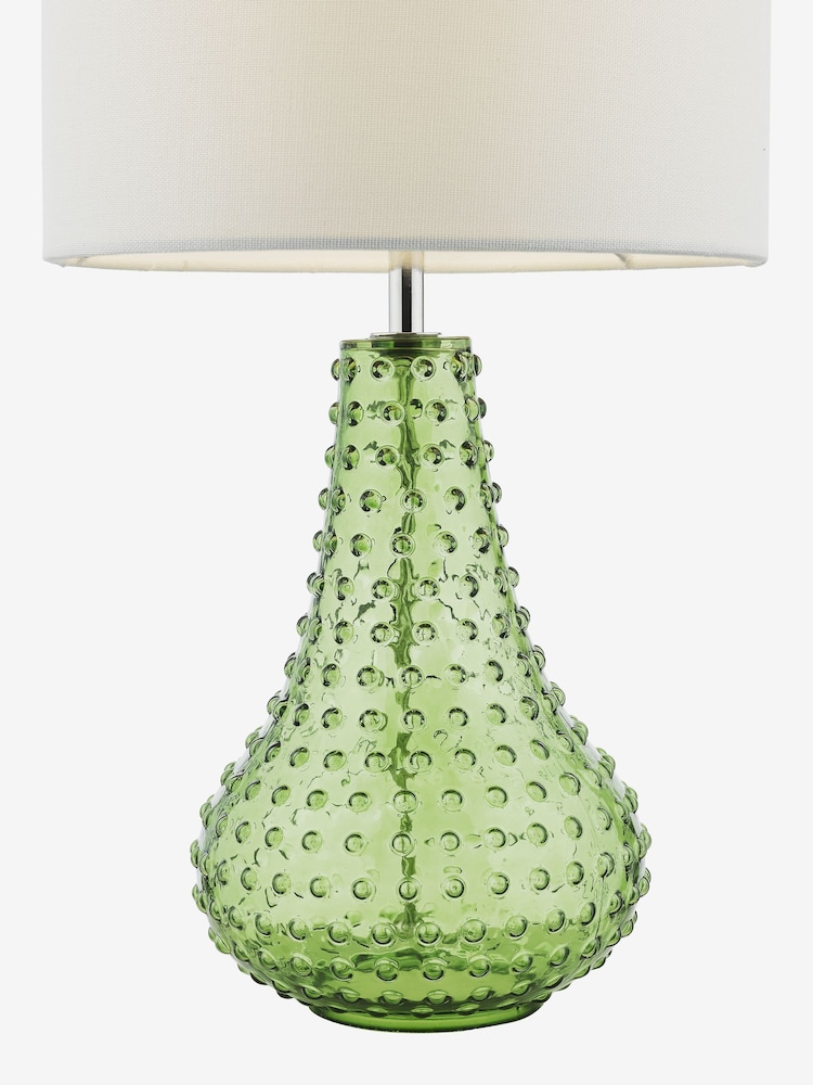 Dar Lighting Green Glass Kristina Table Lamp - Image 5 of 5