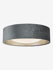 Dar Lighting Grey White Frosted Acrylic Nysa 2 Light Flush Ceiling Light - Image 2 of 4