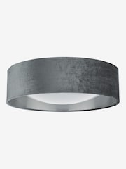 Dar Lighting Grey White Frosted Acrylic Nysa 2 Light Flush Ceiling Light - Image 3 of 4