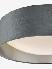 Dar Lighting Grey White Frosted Acrylic Nysa 2 Light Flush Ceiling Light - Image 4 of 4