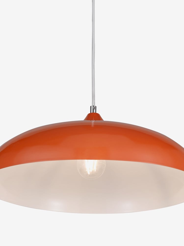 Dar Lighting Orange Kaelan Pendant Ceiling Light - Image 6 of 6 Dar Lighting Orange Kaelan Pendant Ceiling Light - Image 6 of 6