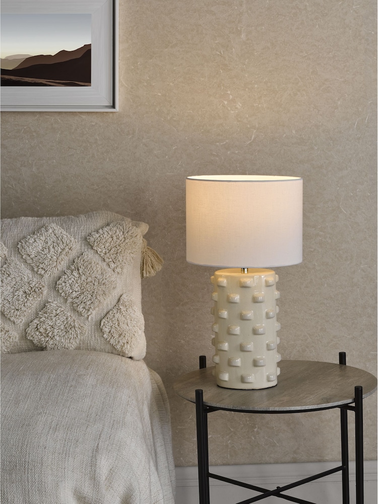 Dar Lighting White Georgina Table Lamp - Image 1 of 6