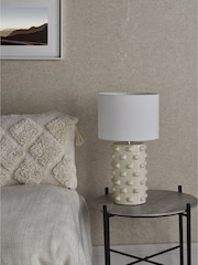 Dar Lighting White Georgina Table Lamp - Image 2 of 6