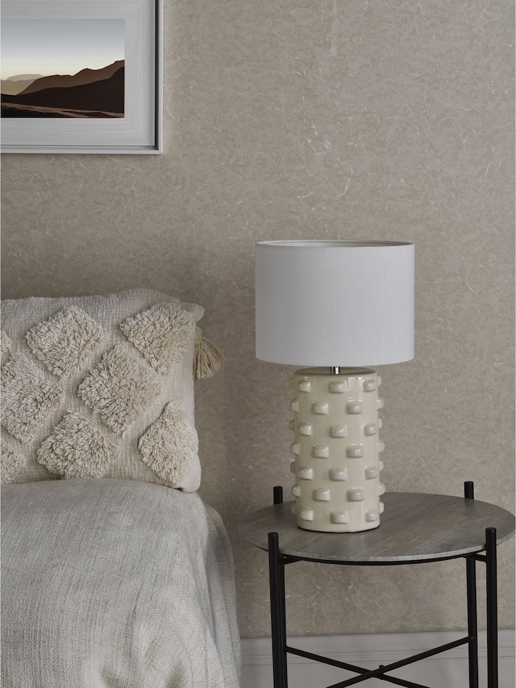 Dar Lighting White Georgina Table Lamp - Image 2 of 6