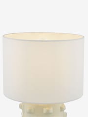 Dar Lighting White Georgina Table Lamp - Image 5 of 6