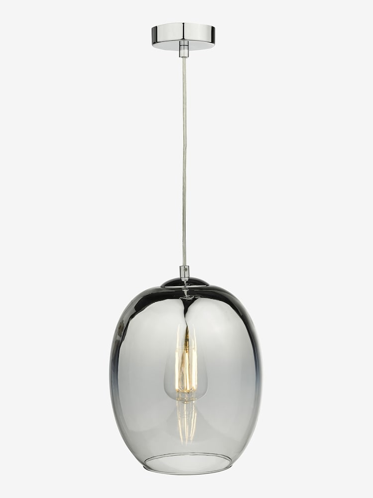 Dar Lighting Silver Mirror Polished Chrome Patrice Pendant Ceiling Light - Image 1 of 2
