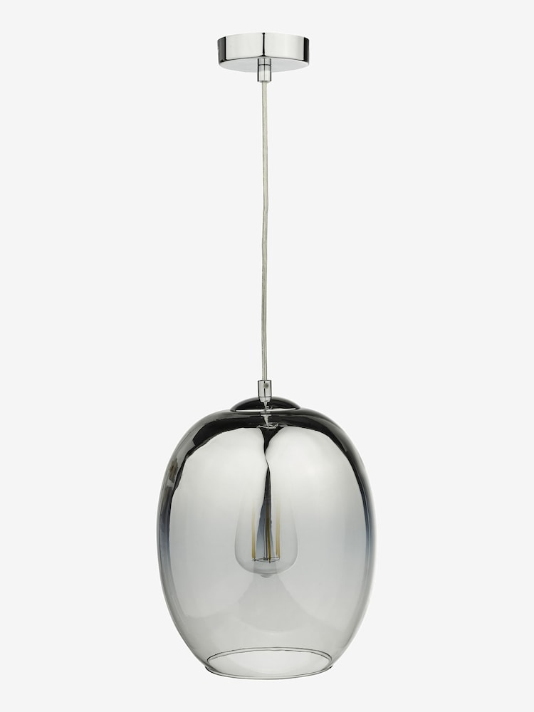 Dar Lighting Silver Mirror Polished Chrome Patrice Pendant Ceiling Light - Image 2 of 2