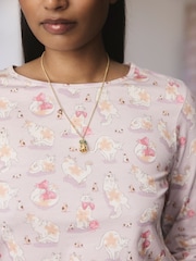 Cath Kidston Cat & Mouse Print Cotton Twosie Pyjamas - Image 3 of 11