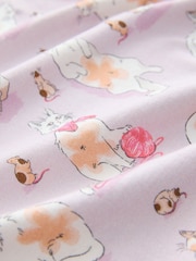 Cath Kidston Cat & Mouse Print Cotton Twosie Pyjamas - Image 9 of 11