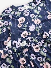 Cath Kidston Navy Peony Print Cotton Twosie Pyjamas - Image 8 of 10