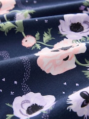 Cath Kidston Navy Peony Print Cotton Twosie Pyjamas - Image 9 of 10