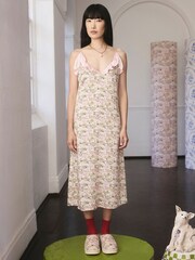 Cath Kidston Pink Tiny Town Slip Dress - Image 1 of 9