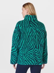 Sweaty Betty Green Karma Half Zip Fleece - Image 2 of 7