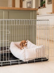 Lords and Labradors Velvet Oyster Cosy & Calm Puppy Box Bed - Image 2 of 3