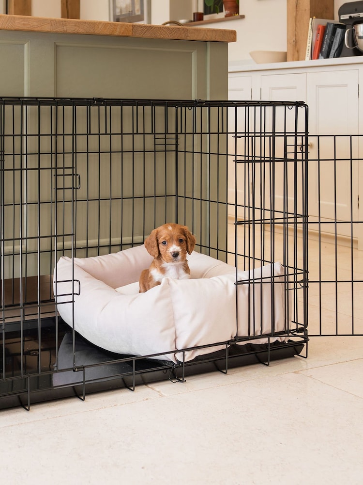 Lords and Labradors Velvet Oyster Cosy & Calm Puppy Box Bed - Image 3 of 3