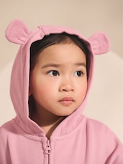 Rose Pink Zip Through Hoodie (3mths-7yrs) - Image 4 of 8