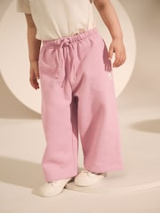 Rose Pink Wide Leg Sweat Joggers (3mths-7yrs) - Image 1 of 8