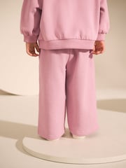 Rose Pink Wide Leg Sweat Joggers (3mths-7yrs) - Image 3 of 8