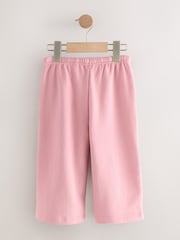 Rose Pink Wide Leg Sweat Joggers (3mths-7yrs) - Image 5 of 8