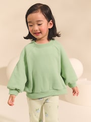 Sage Green Crew Sweatshirt (3mths-7yrs) - Image 1 of 8
