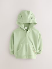Sage Green Zip Through Hoodie (3mths-7yrs) - Image 4 of 7