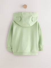 Sage Green Zip Through Hoodie (3mths-7yrs) - Image 5 of 7