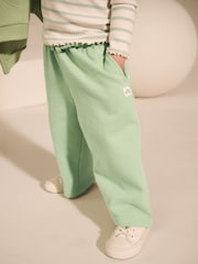Sage Green Wide Leg Sweat Joggers (3mths-7yrs) - Image 1 of 8