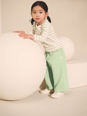 Sage Green Wide Leg Sweat Joggers (3mths-7yrs) - Image 2 of 8