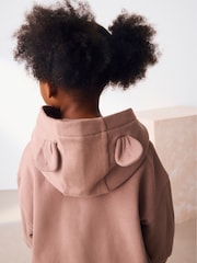 Mocha Brown Zip Through Hoodie (3mths-7yrs) - Image 4 of 8