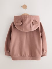 Mocha Brown Zip Through Hoodie (3mths-7yrs) - Image 7 of 8