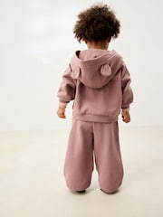 Mocha Brown Wide Leg Sweat Joggers (3mths-7yrs) - Image 3 of 7
