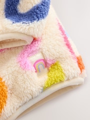 Cream Rainbow Squiggle Zip Through Fleece (3mths-7yrs) - Image 7 of 8