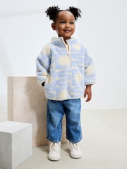 Blue Sun Print Half Zip Fleece (3mths-7yrs) - Image 2 of 8