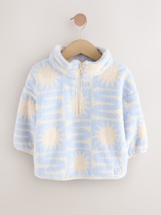 Blue Sun Print Half Zip Fleece (3mths-7yrs) - Image 4 of 8