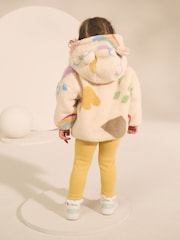 Cream Doodle Print Zip Through Fleece (3mths-7yrs) - Image 3 of 4