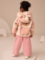 Brown Teddy Bear Print Zip Through Fleece (3mths-7yrs) - Image 3 of 9