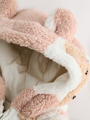 Brown Teddy Bear Print Zip Through Fleece (3mths-7yrs) - Image 7 of 9