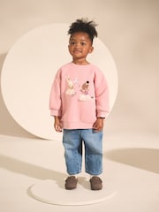 Pink Fairy Characters Crew Neck Sweatshirt (3mths-7yrs) - Image 3 of 8