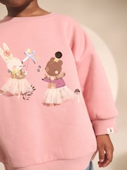 Pink Fairy Characters Crew Neck Sweatshirt (3mths-7yrs) - Image 4 of 8