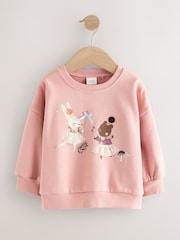 Pink Fairy Characters Crew Neck Sweatshirt (3mths-7yrs) - Image 5 of 8