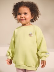Lime Green Apple Character - Sudadera de cuello redondo (3 meses-7 años) - Imagen 1 de 9