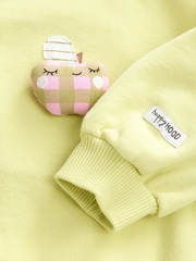 Lime Green Apple Character - Sudadera de cuello redondo (3 meses-7 años) - Imagen 9 de 9