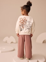 Cream Flower Graphic Print Crew Neck Sweatshirt (3mths-7yrs) - Image 2 of 9