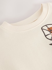 Cream Flower Graphic Print Crew Neck Sweatshirt (3mths-7yrs) - Image 7 of 9