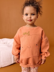 Naranja con calabaza de Halloween - Conjunto de sudadera y leggings (3 meses-7 años) - Imagen 4 de 9