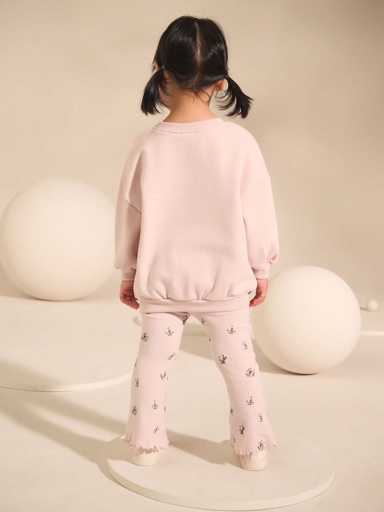 Light Pink Fairy - Sweatshirt & Flare Leggings Set (3mths-7yrs) - Bild 2 von 8 Light Pink Fairy - Sweatshirt & Flare Leggings Set (3mths-7yrs) - Bild 2 von 8