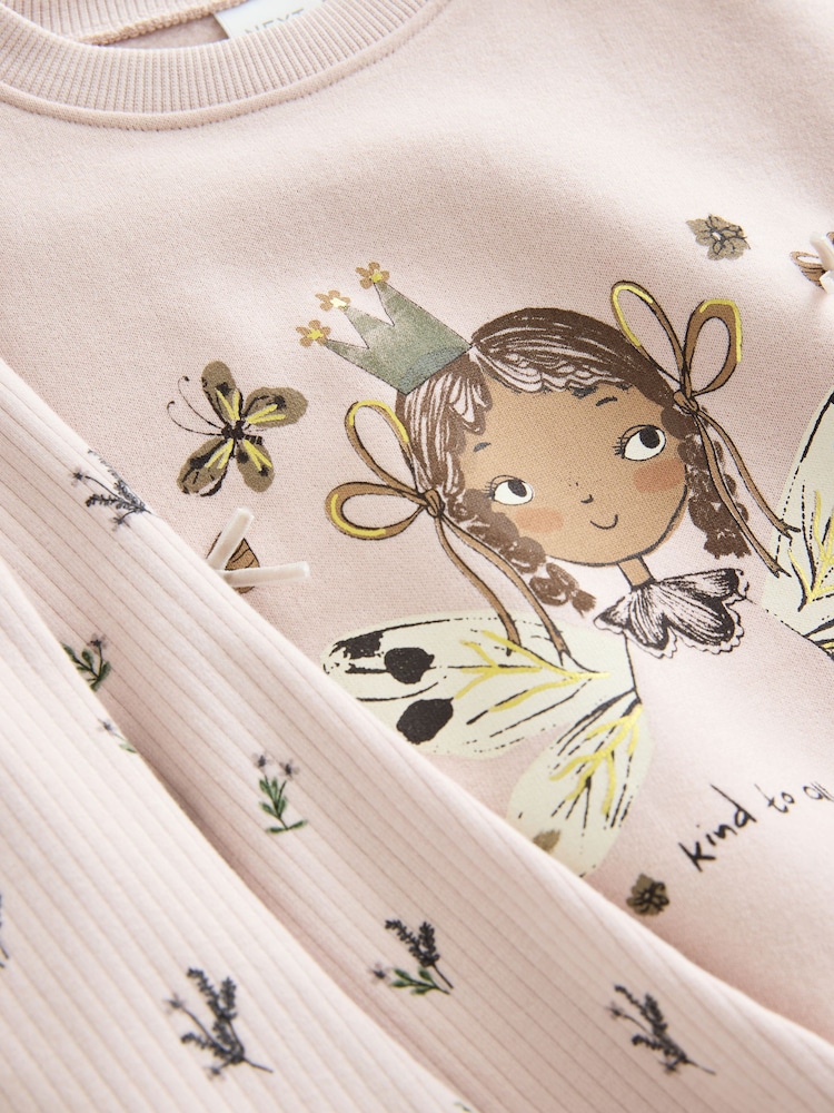 Light Pink Fairy - Sweatshirt & Flare Leggings Set (3mths-7yrs) - Bild 8 von 8 Light Pink Fairy - Sweatshirt & Flare Leggings Set (3mths-7yrs) - Bild 8 von 8