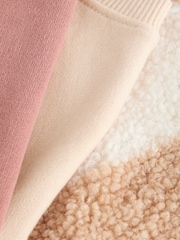 Neutral Teddy Bear Gilet Sweatshirt and Wide Leg Joggers Set (3mths-7yrs) - Image 8 of 10